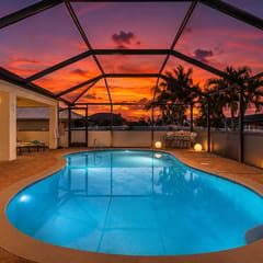 Luxe Cape Coral Villa with Heated Pool, Arcade, Games!