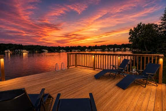 Sunset Cove Lakefront Retreat with Private Dock - Image 1