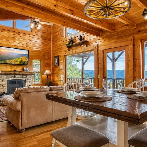 Luxe Smoky Mtn Log Cabin Hot Tub, Pool & Views - Image 1