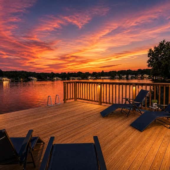 Sunset Cove Lakefront Retreat with Private Dock - Image 1